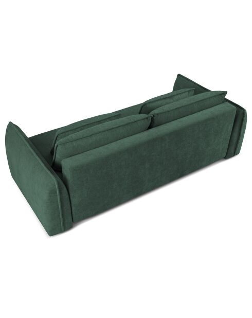 Canapé convertible avec Coffre Gaston 3 Places vert - 249x119x92 cm