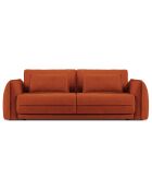 Canapé convertible avec Coffre Gaston 3 Places terracotta - 249x119x92 cm