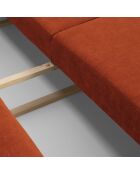 Canapé convertible avec Coffre Gaston 3 Places terracotta - 249x119x92 cm