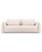Canapé convertible avec Coffre Gaston 3 Places beige clair - 249x119x92 cm