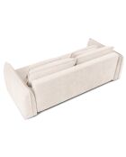 Canapé convertible avec Coffre Gaston 3 Places beige clair - 249x119x92 cm