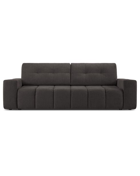 Canapé convertible avec Coffre Orsel 3 Places gris foncé - 244x107x93 cm