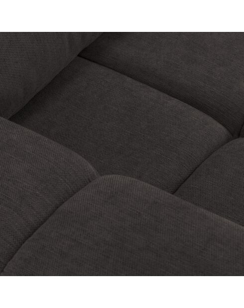 Canapé convertible avec Coffre Orsel 3 Places gris foncé - 244x107x93 cm