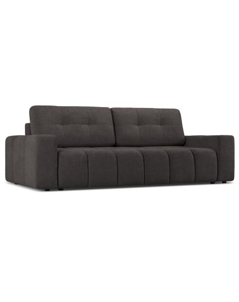 Canapé convertible avec Coffre Orsel 3 Places gris foncé - 244x107x93 cm
