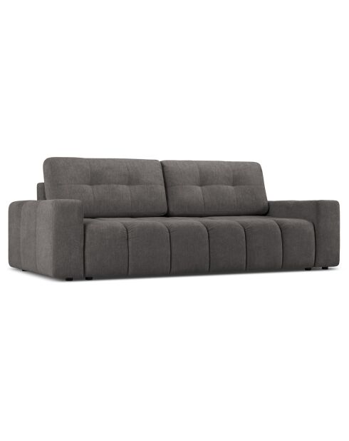Canapé convertible avec Coffre Orsel 3 Places gris - 244x107x93 cm
