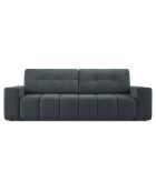 Canapé convertible avec Coffre Orsel 3 Places bleu gris - 244x107x93 cm