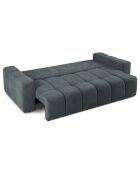 Canapé convertible avec Coffre Orsel 3 Places bleu gris - 244x107x93 cm