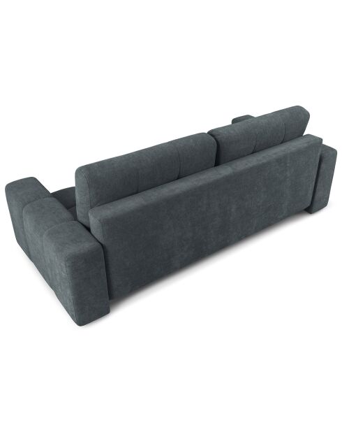 Canapé convertible avec Coffre Orsel 3 Places bleu gris - 244x107x93 cm