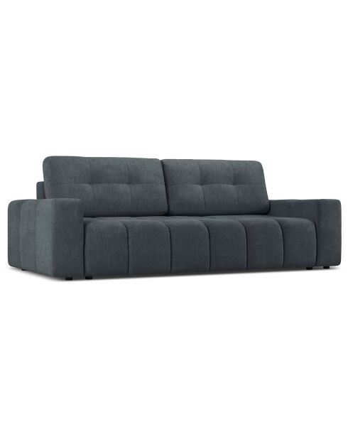Canapé convertible avec Coffre Orsel 3 Places bleu gris - 244x107x93 cm