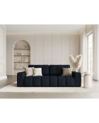 Canapé convertible avec Coffre Orsel 3 Places bleu foncé - 244x107x93 cm