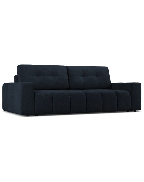 Canapé convertible avec Coffre Orsel 3 Places bleu foncé - 244x107x93 cm