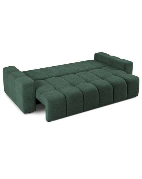 Canapé convertible avec Coffre Orsel 3 Places vert - 244x107x93 cm