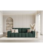 Canapé convertible avec Coffre Orsel 3 Places vert - 244x107x93 cm