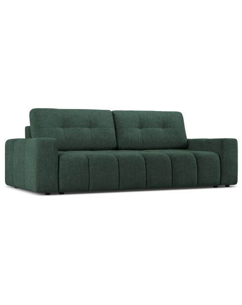 Canapé convertible avec Coffre Orsel 3 Places vert - 244x107x93 cm
