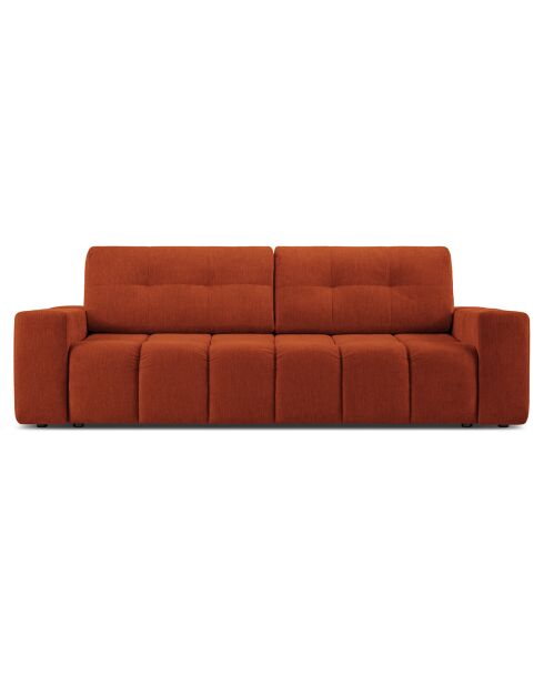 Canapé convertible avec Coffre Orsel 3 Places terracotta - 244x107x93 cm
