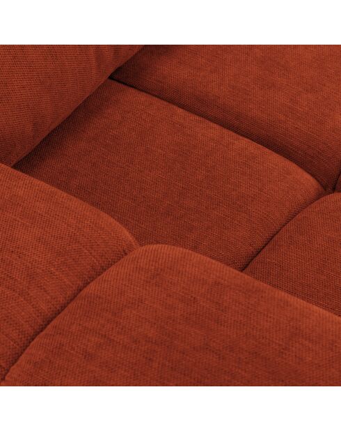Canapé convertible avec Coffre Orsel 3 Places terracotta - 244x107x93 cm