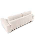 Canapé convertible avec Coffre Orsel 3 Places beige clair - 244x107x93 cm