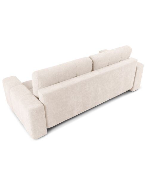 Canapé convertible avec Coffre Orsel 3 Places beige clair - 244x107x93 cm