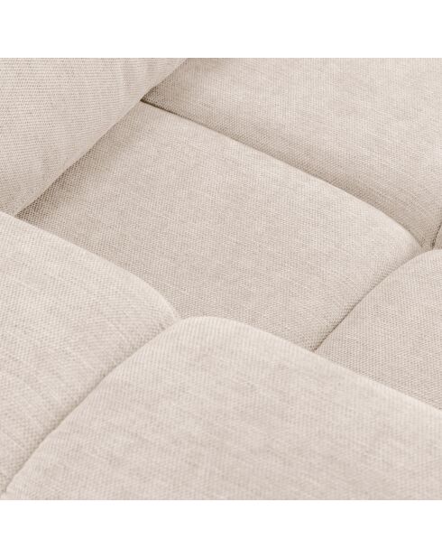 Canapé convertible avec Coffre Orsel 3 Places beige clair - 244x107x93 cm
