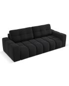 Canapé convertible avec Coffre Orsel 3 Places noir - 244x107x93 cm