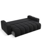 Canapé convertible avec Coffre Orsel 3 Places noir - 244x107x93 cm