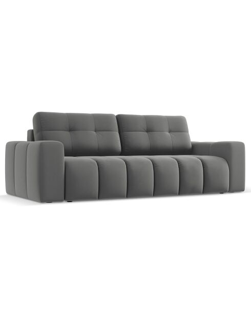 Canapé convertible avec Coffre Orsel 3 Places gris foncé - 244x107x93 cm