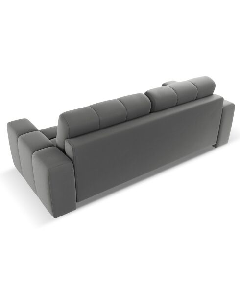 Canapé convertible avec Coffre Orsel 3 Places gris foncé - 244x107x93 cm