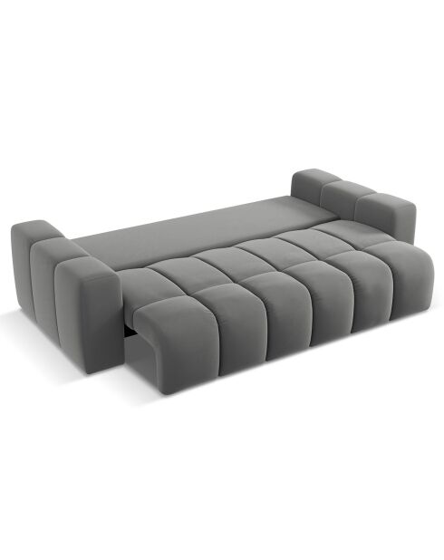 Canapé convertible avec Coffre Orsel 3 Places gris foncé - 244x107x93 cm