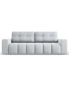 Canapé convertible avec Coffre Orsel 3 Places gris clair - 244x107x93 cm