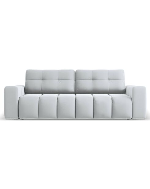 Canapé convertible avec Coffre Orsel 3 Places gris clair - 244x107x93 cm