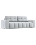 Canapé convertible avec Coffre Orsel 3 Places gris clair - 244x107x93 cm