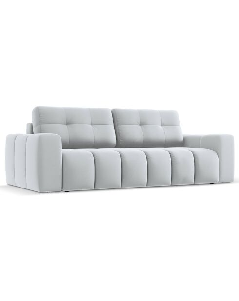 Canapé convertible avec Coffre Orsel 3 Places gris clair - 244x107x93 cm