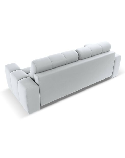 Canapé convertible avec Coffre Orsel 3 Places gris clair - 244x107x93 cm