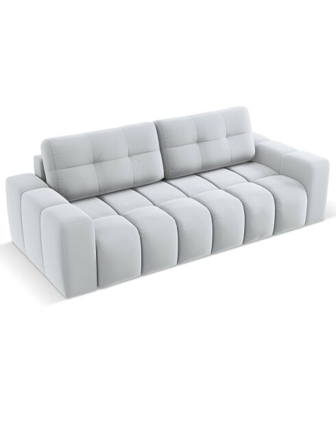 Canapé convertible avec Coffre Orsel 3 Places gris clair - 244x107x93 cm