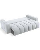 Canapé convertible avec Coffre Orsel 3 Places gris clair - 244x107x93 cm