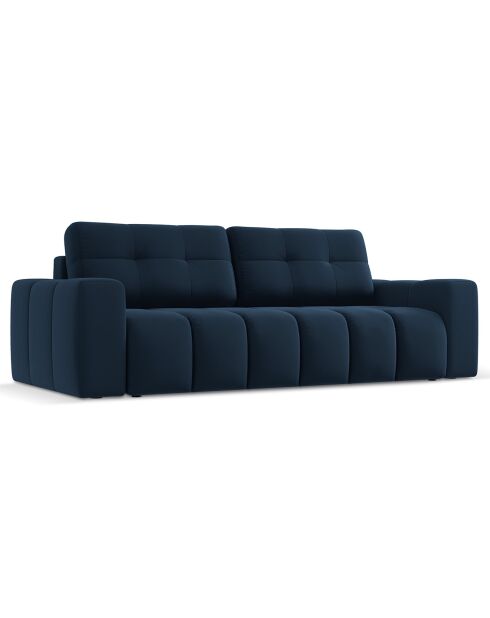 Canapé convertible avec Coffre Orsel 3 Places bleu foncé - 244x107x93 cm