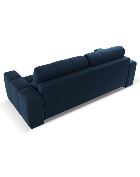 Canapé convertible avec Coffre Orsel 3 Places bleu foncé - 244x107x93 cm