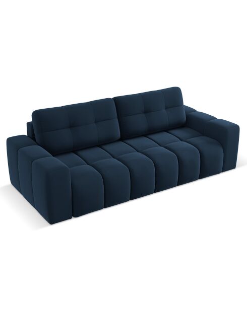 Canapé convertible avec Coffre Orsel 3 Places bleu foncé - 244x107x93 cm