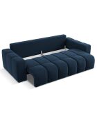 Canapé convertible avec Coffre Orsel 3 Places bleu foncé - 244x107x93 cm