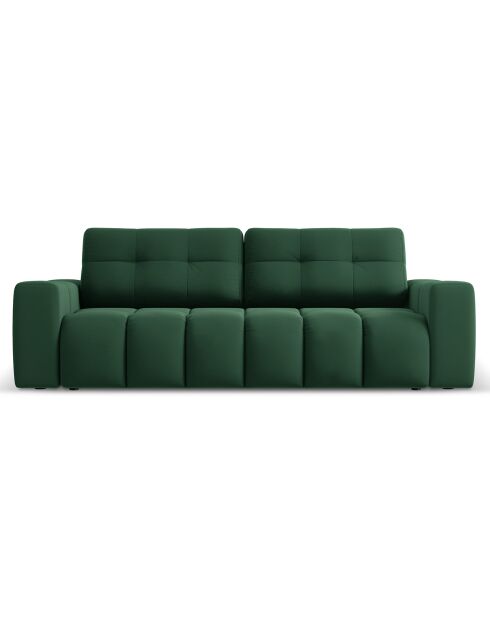 Canapé convertible avec Coffre Orsel 3 Places vert - 244x107x93 cm