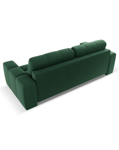 Canapé convertible avec Coffre Orsel 3 Places vert - 244x107x93 cm