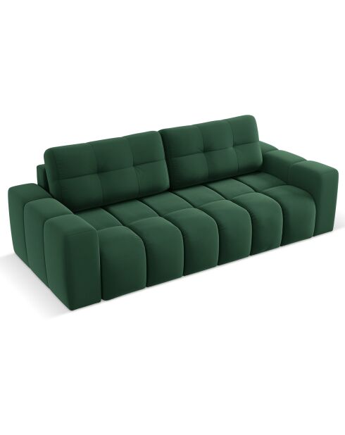 Canapé convertible avec Coffre Orsel 3 Places vert - 244x107x93 cm