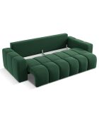 Canapé convertible avec Coffre Orsel 3 Places vert - 244x107x93 cm