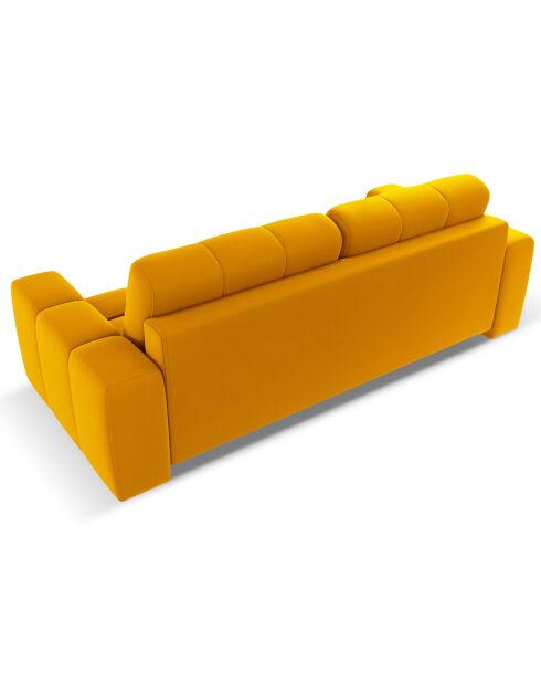 Canapé convertible avec Coffre Orsel 3 Places doré - 244x107x93 cm