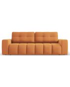 Canapé convertible avec Coffre Orsel 3 Places brique - 244x107x93 cm