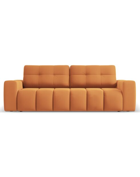 Canapé convertible avec Coffre Orsel 3 Places brique - 244x107x93 cm
