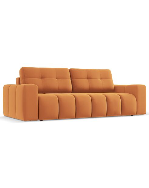 Canapé convertible avec Coffre Orsel 3 Places brique - 244x107x93 cm