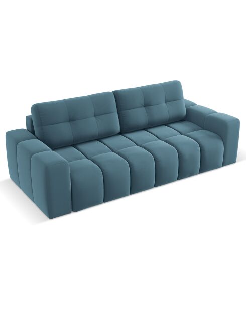 Canapé convertible avec Coffre Orsel 3 Places bleu - 244x107x93 cm