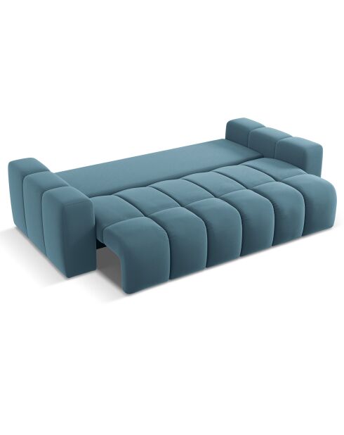 Canapé convertible avec Coffre Orsel 3 Places bleu - 244x107x93 cm