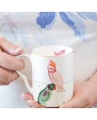 Mug en Porcelaine Perroquet Carnival vert/rose/beige - 280 ml